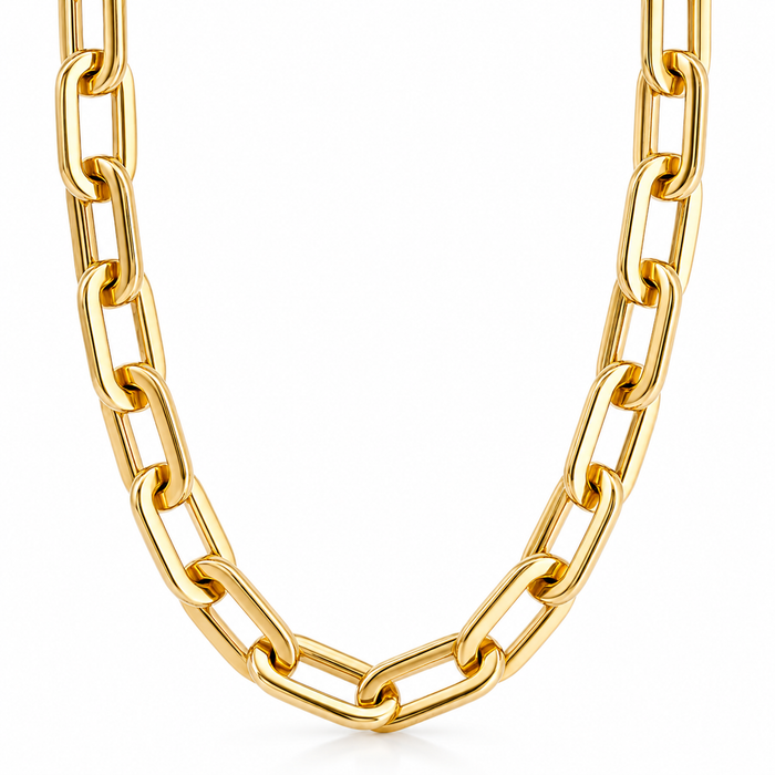 Gage Oversized Link Necklace — Short Necklace