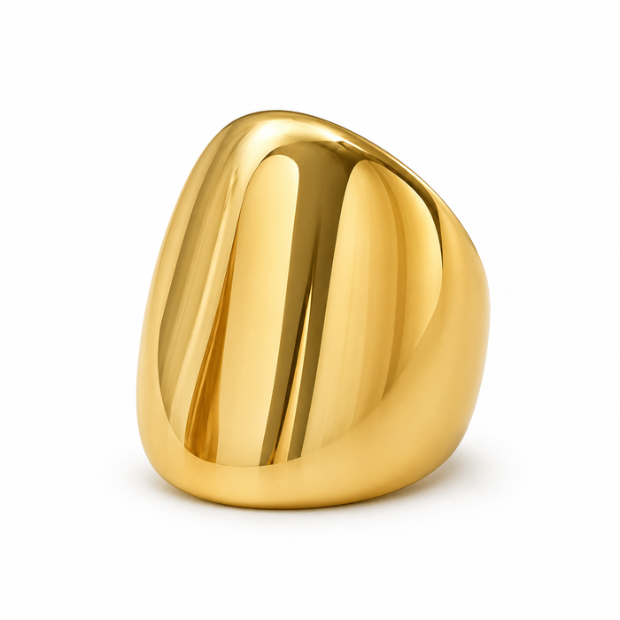 Genevieve Sculptural Dome Ring — Statement Ring