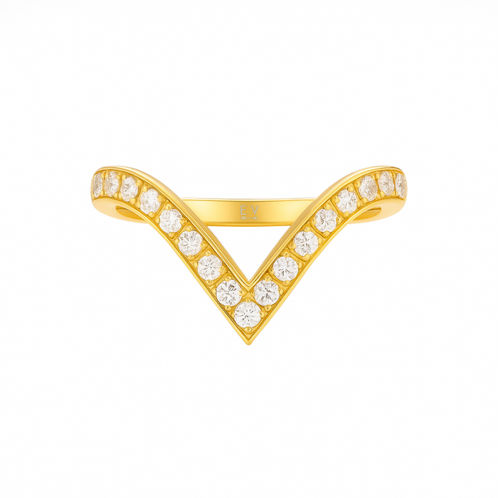 Hadley Dainty Wishbone Ring — Stackable Ring