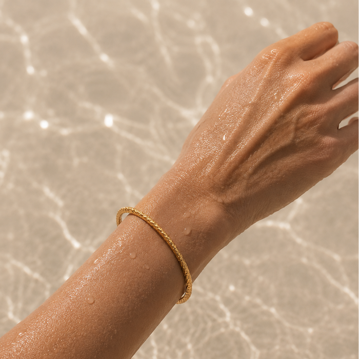 Hammered Bangle Bracelet