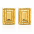 Hammered Rectangular Earring