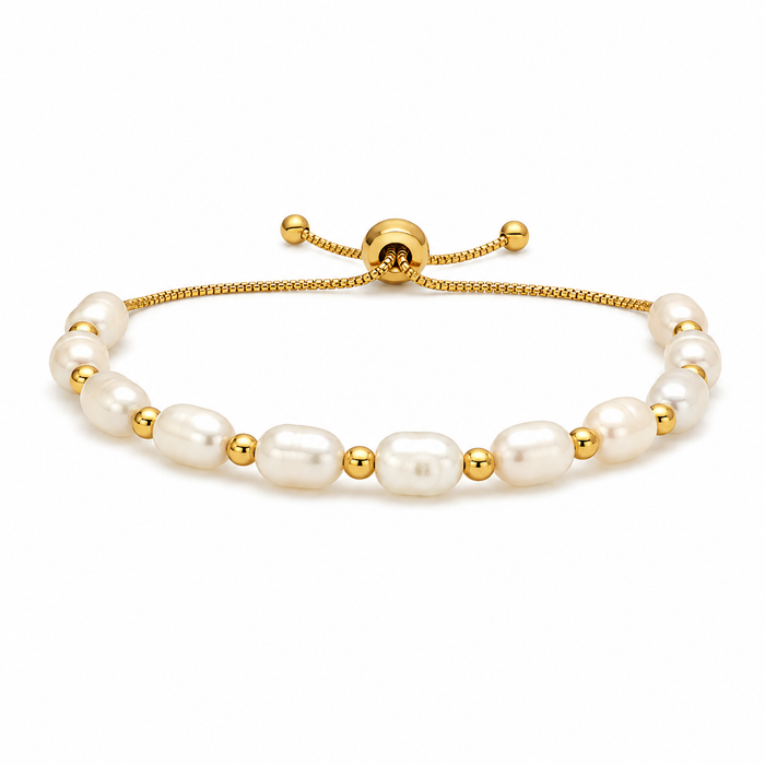 Hayden Pearl Bracelet — Slider Bracelet