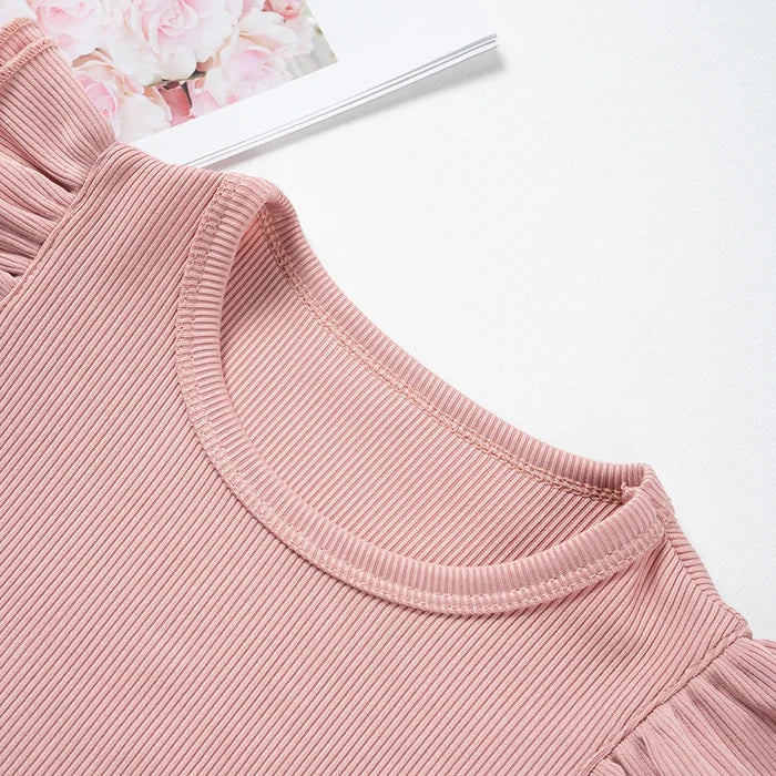 Home Outgoing Summer Shorts T-shirt Set Two Piece Cute Baby Set Comfortable Leisure Breathable Set