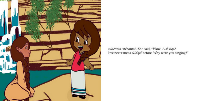 iʔ siwɬkw nkwancinəm k̕əl suliʔ / The Water Sings to Suli?
