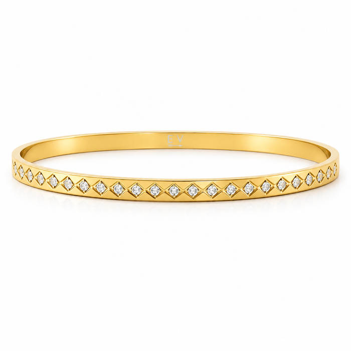 Isabella Geometric Bangle Bracelet