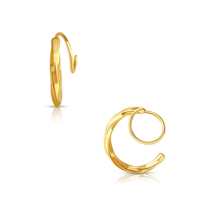 Jana Spiral Twist Earring — Spiral Earring