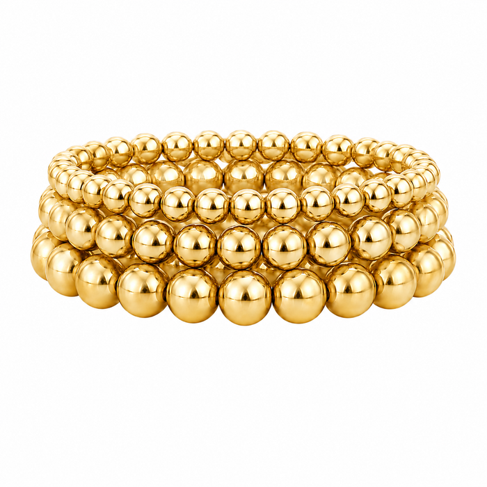Jensie Beaded Bracelet Set — Stretch Bracelet