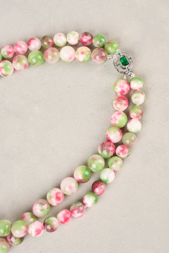 Jewelled Clasp Necklace - Multicolour