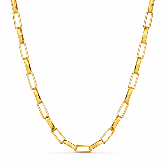 Julia Elongated Chain Necklace — Short Necklace