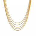 Justine Layered Chain Necklace — Short Necklace