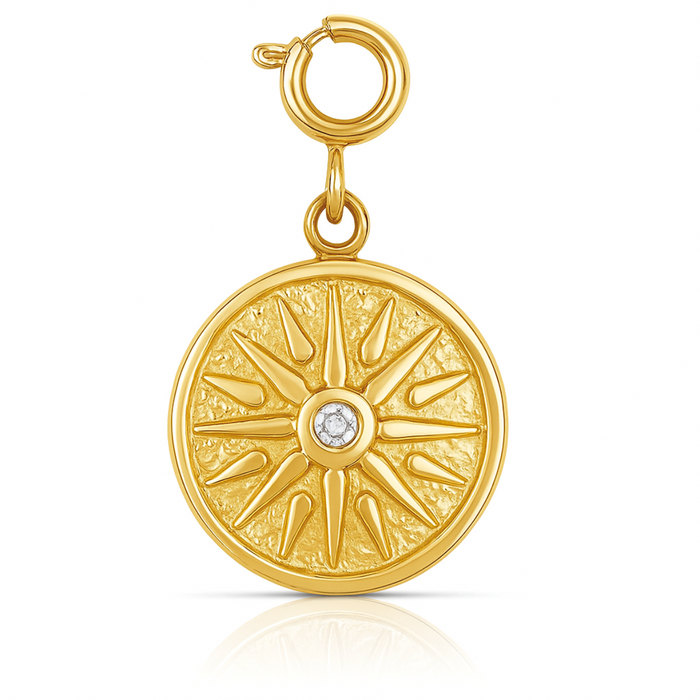 Kaeli Sunburst Charm — Charms & Pendants