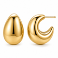 Kane Dome Half Hoop Earring