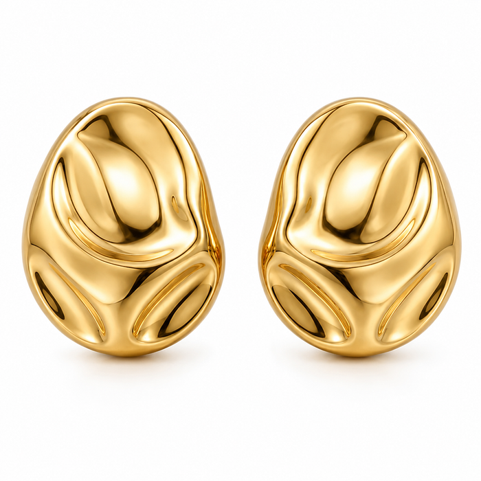 Katia Oversized Molten Stud Earring