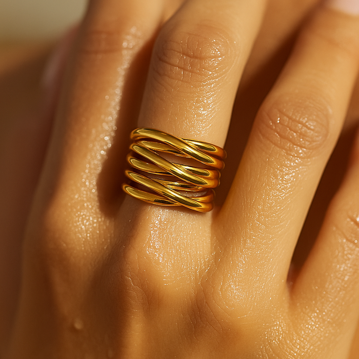 Layered Coiled Ring