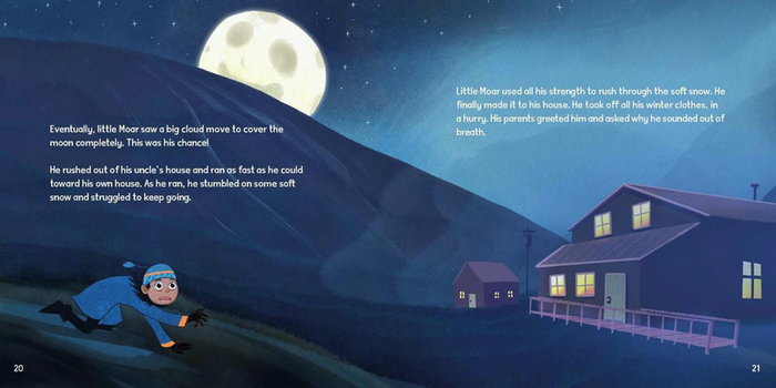 Little Moar and the Moon English Edition