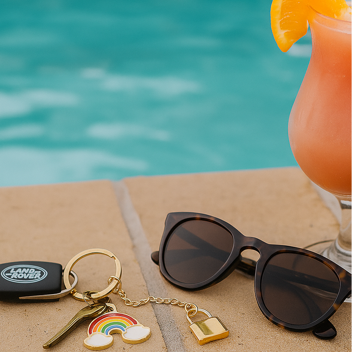 Lock Charm Keychain