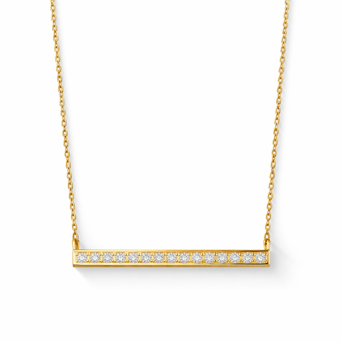 Lorenza Horizontal Bar Necklace — Short Necklace