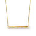 Lorenza Horizontal Bar Necklace — Short Necklace