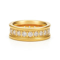 Louise Channel Set Band Ring — Statement Ring