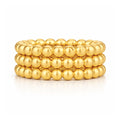 Lucia Beaded Triple Ring Set — Stackable Ring