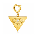 Lucy Geometric Evil Eye Charm — Charms & Pendants