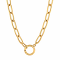 Lyla Sailor Clasp Chain Necklace — Short Necklace