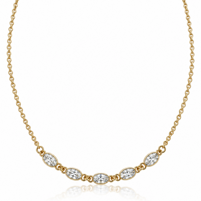 Marquise Stone Pendent Necklace