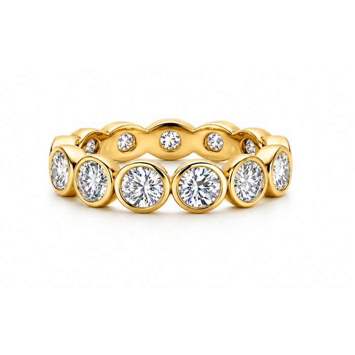 Maude Bezel Eternity Ring — Statement Ring