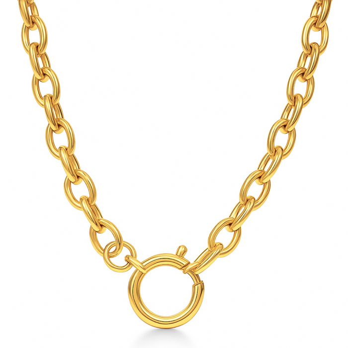 Melody Sailor Clasp Chain Necklace — Short Necklace