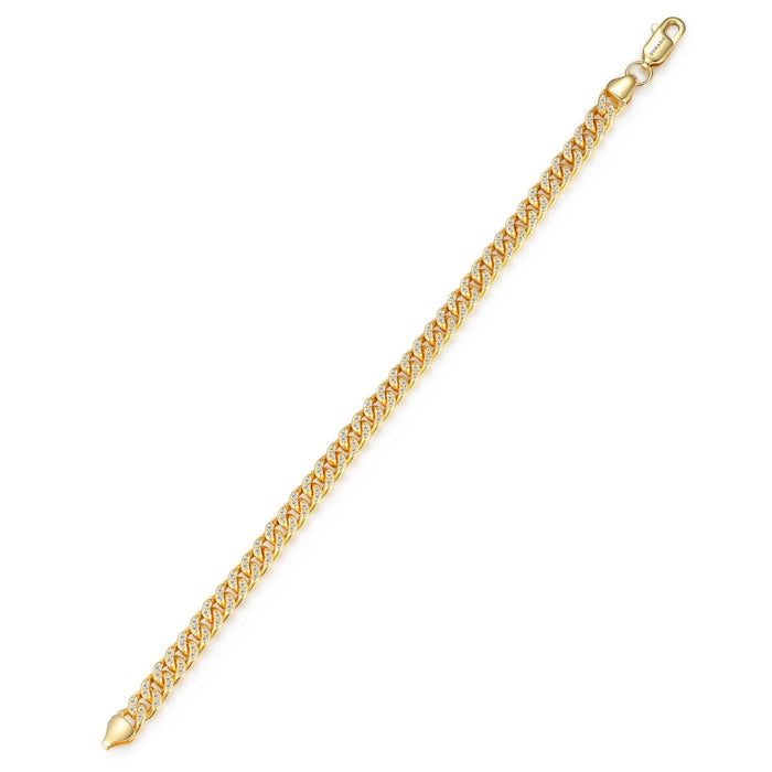 Iced Cuban Link Bracelet - 5mm | DORADO