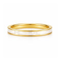 Mollie Mother Of Pearl Ring — Stackable Ring