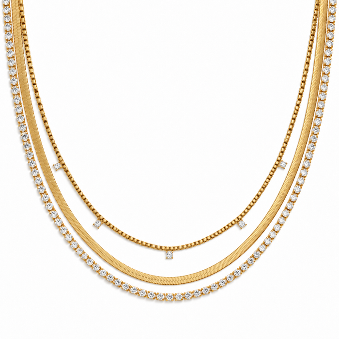 Multi Chain Layered Necklace