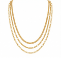 Nola Multi Chain Necklace — Short Necklace