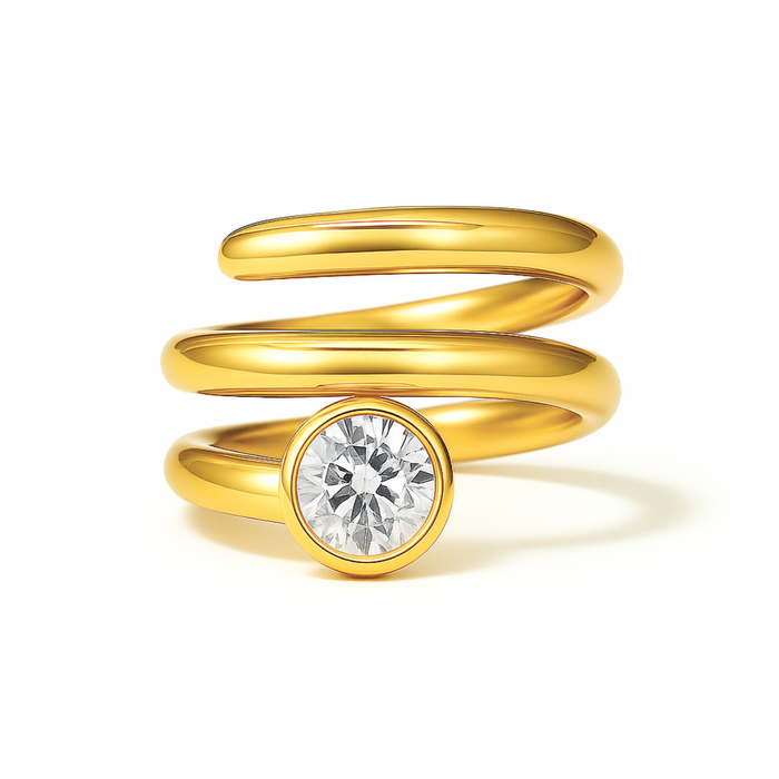 Olin Spiral Ring — Stackable Ring