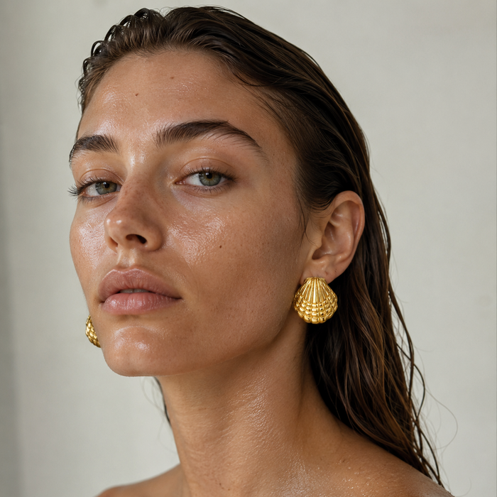Oversized Shell Earring