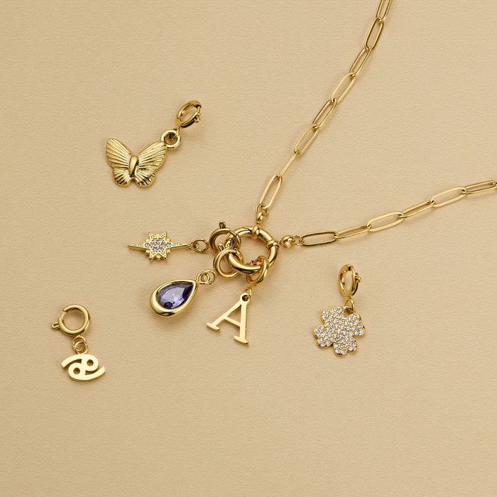 Paperclip Charm Necklace