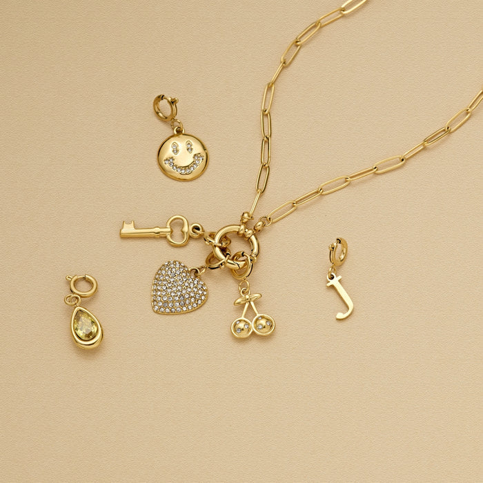 Paperclip Charm Necklace