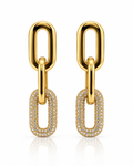 Pavé Link Chain Earring