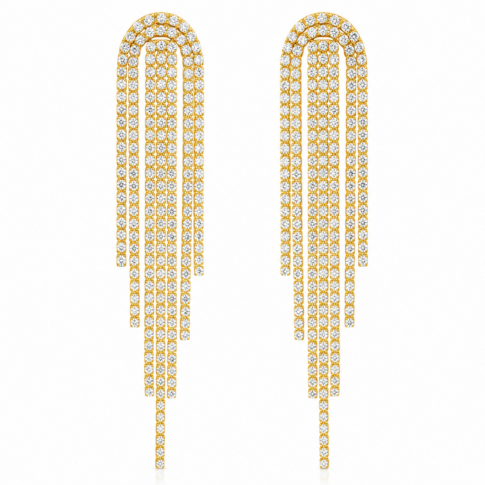 Rebecca Tassel Chain Earring — Drop Earring