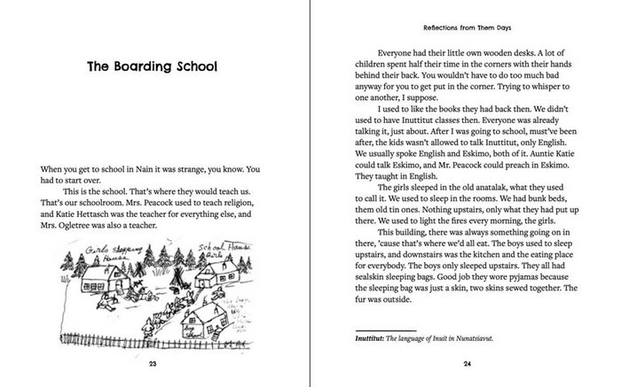 Reflections from Them Days : A Residential School Memoir from Nunatsiavut