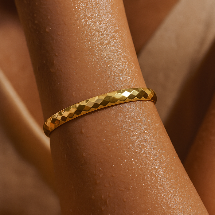 Rhombus Bangle Bracelet