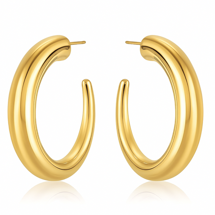Ridley Large Tusk Hoop Earring