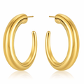 Ridley Large Tusk Hoop Earring