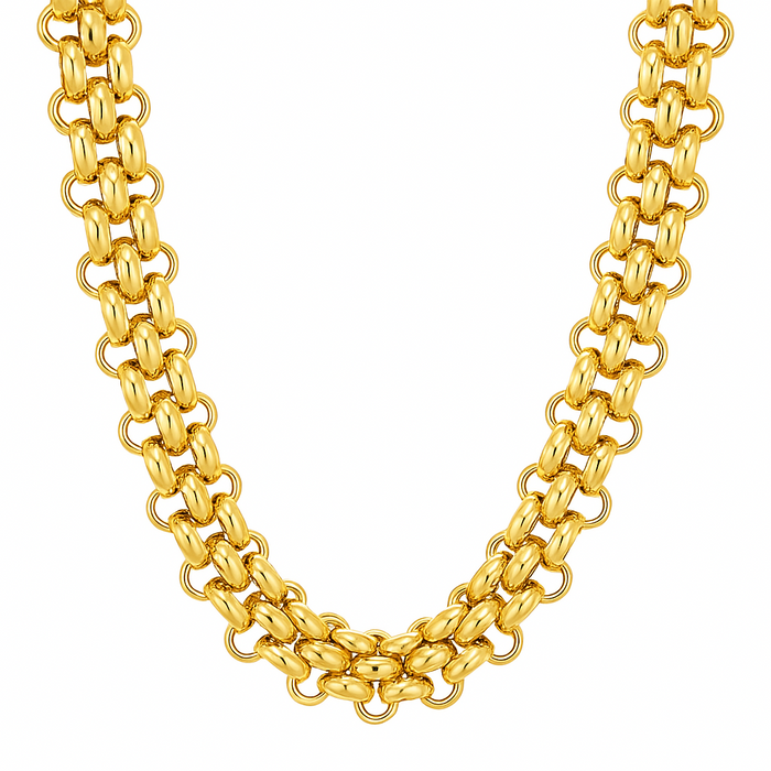 Rosalinda Chunky Chain Toggle Necklace — Short Necklace