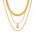 Roya Layered Chain Necklace — Mid-Length Necklace