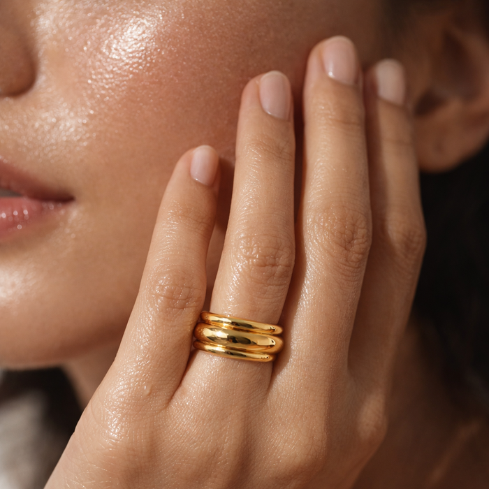 Sabina Dome Band Ring — Statement Ring