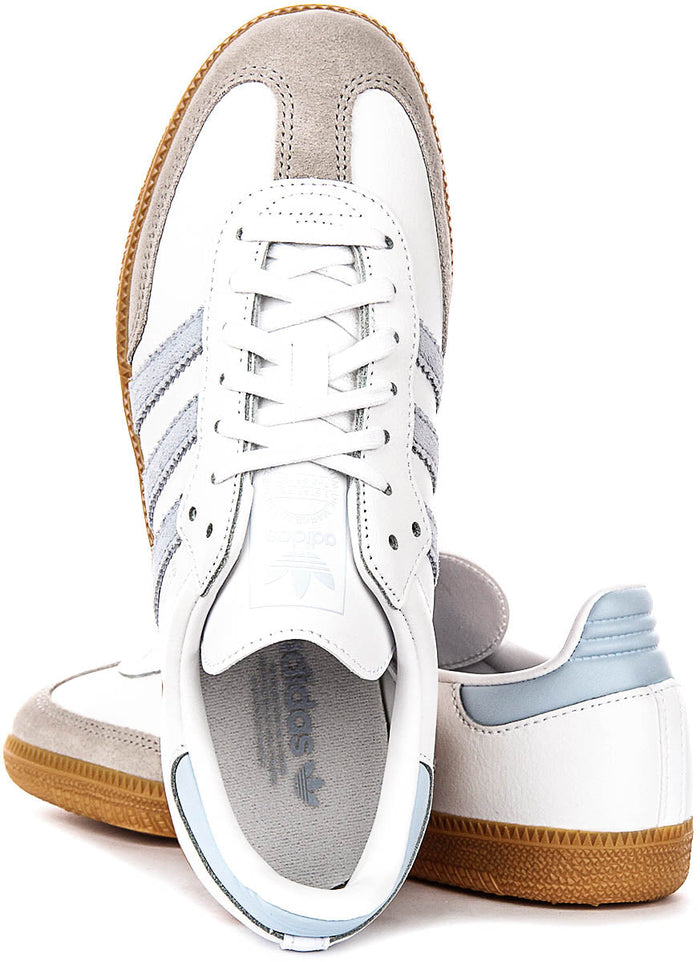 Adidas Samba OG J In White Grey For Youth