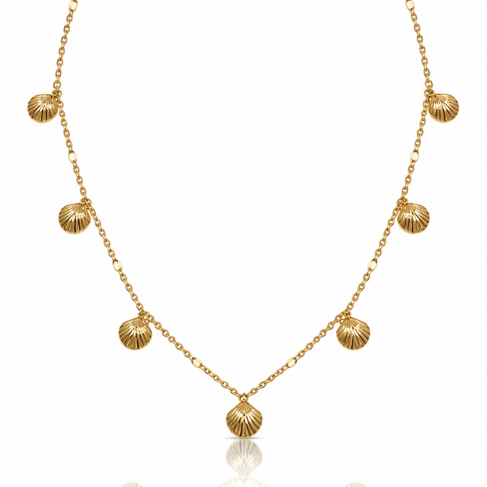 Shell Charm Choker Necklace