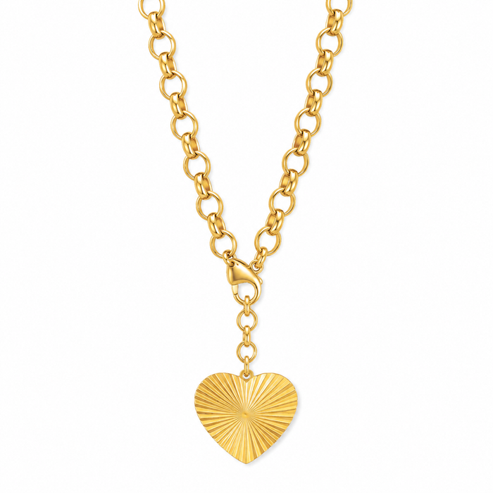 Shiloh Heart Lariat Necklace — Short Necklace