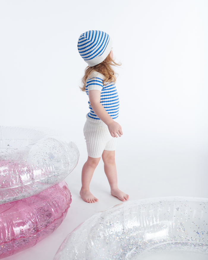Seashell Blue Stripes//